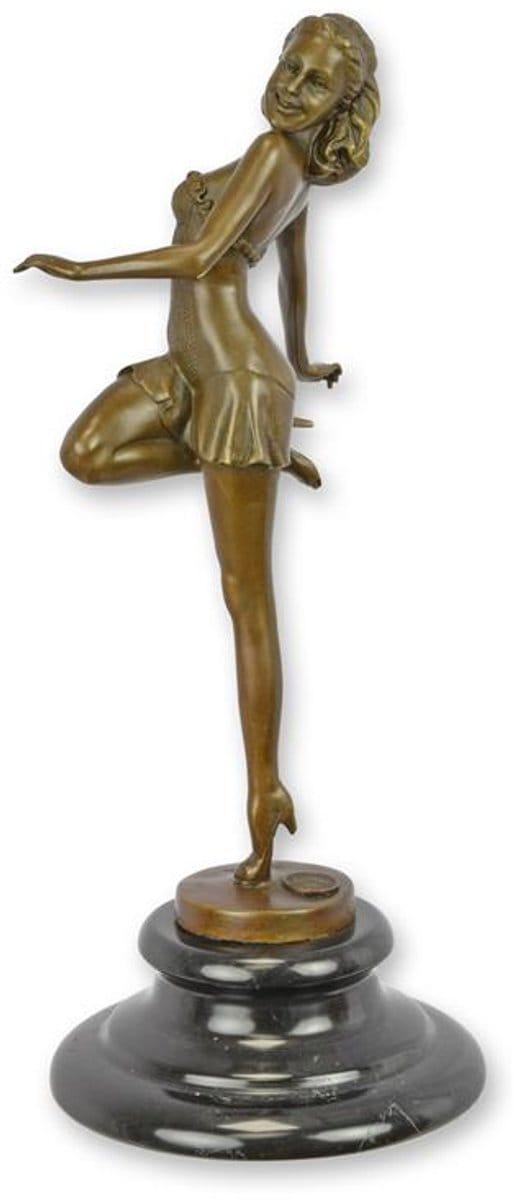 Danseres - Bronzen beeld - sculptuur - 28,8 cm hoog
