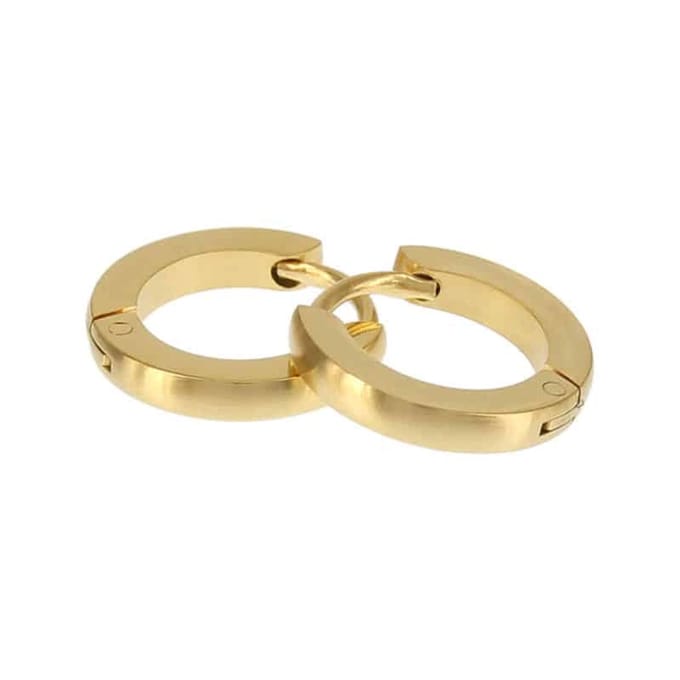 Kalli Oorringen Edelstaal Mat Goud 1845 (12mm)