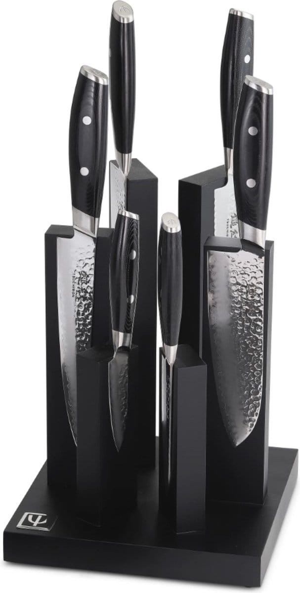 Yaxell Tsuchimon 6-Delige Magnetische Messenset – VG-10 Staal, Luxe Uitvoering
