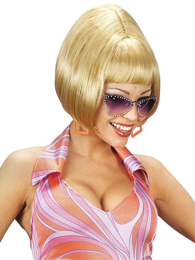 pruik party girl 70s blond