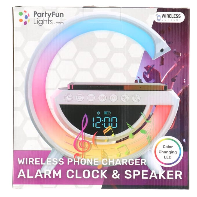 Top1Toys Wekkerradio + tel.oplader + speaker 23x23,5x8,4 cm