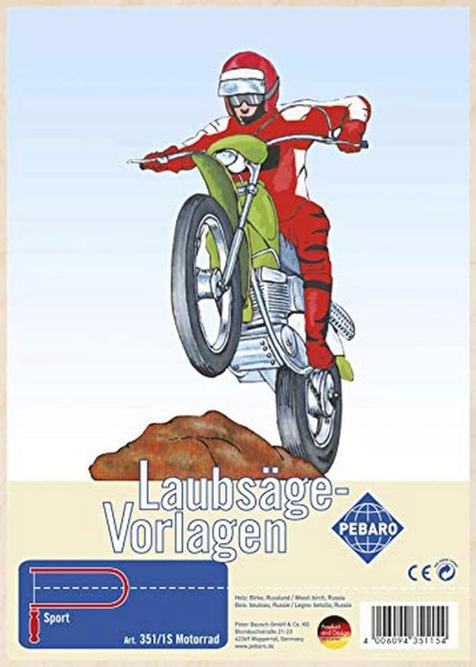 Figuurzaagmodel van multiplex motorfiets - Creatief zagen voor alle leeftijden
