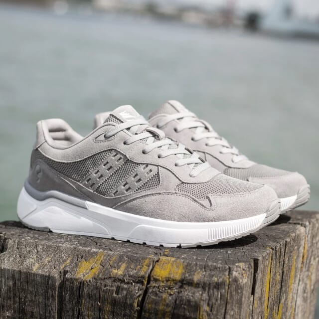 Q1905 Sneaker kampen lichtgrijs/ wit