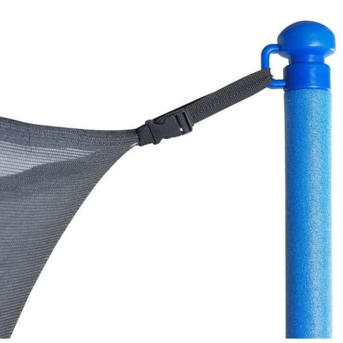 Trampolinenet 366 cm - binnenrand - 8 palen - 12Ft - veiligheidsnet zwart