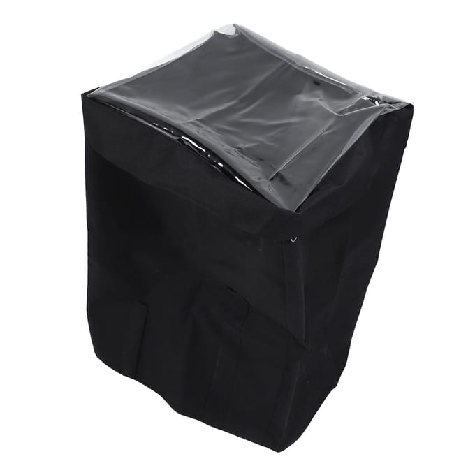 Verwarmingspompafdekking Polyester Canvas Waterdicht Spa Verwarmingspompafdekking met Rits en Transparant PVC gray