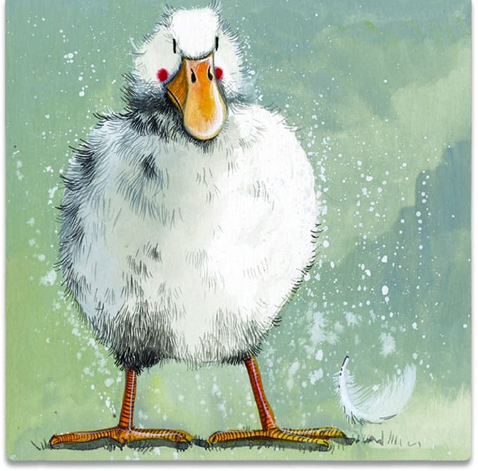 Alex Clark Feathers Fridge Magnet ~ Koelkast magneet eendje