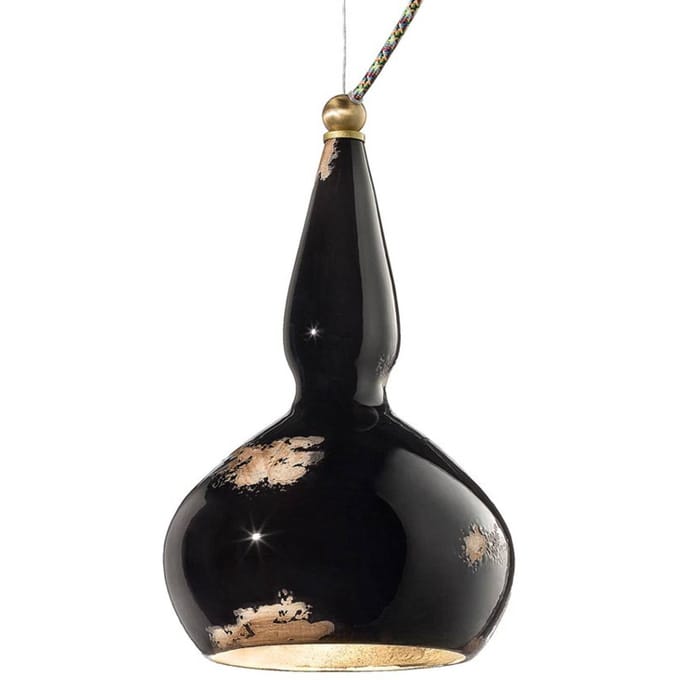 Ferroluce Hanglamp GINEVRA in zwart