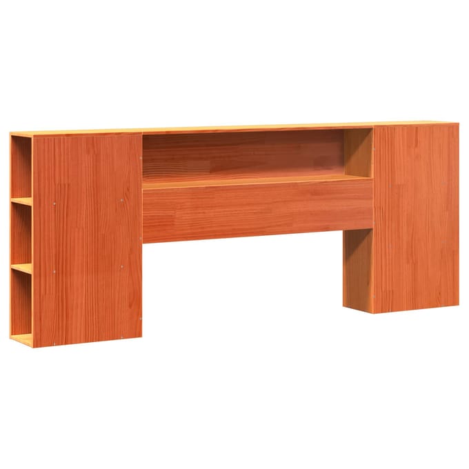 vidaXL - Bedframe - met - Opslag - Hoofdbord - met - plank - Wasbruin - 200 - x - 200 - cm