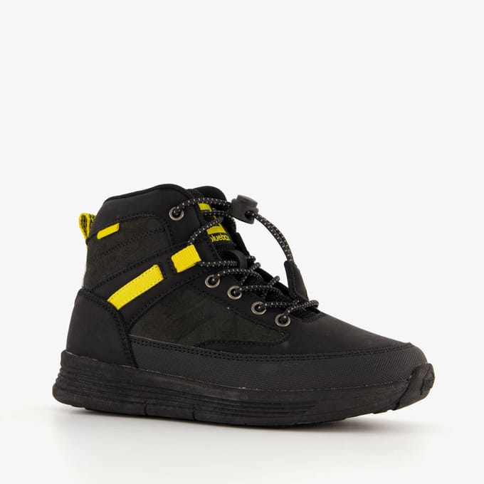 Blue Box hoge jongens sneakers zwart geel - Maat 33