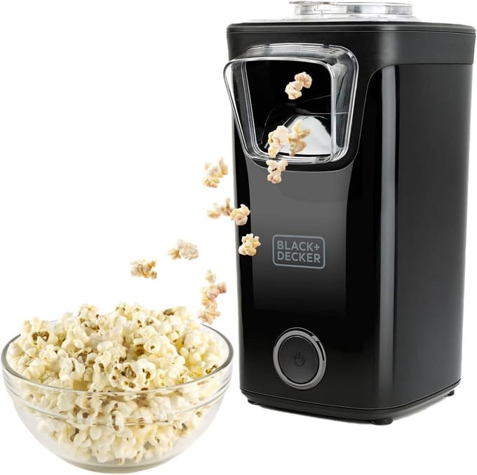 Popcorn machine - Popcornmaker zonder olie - Popcornpan feest en kinderen - Snacktijd