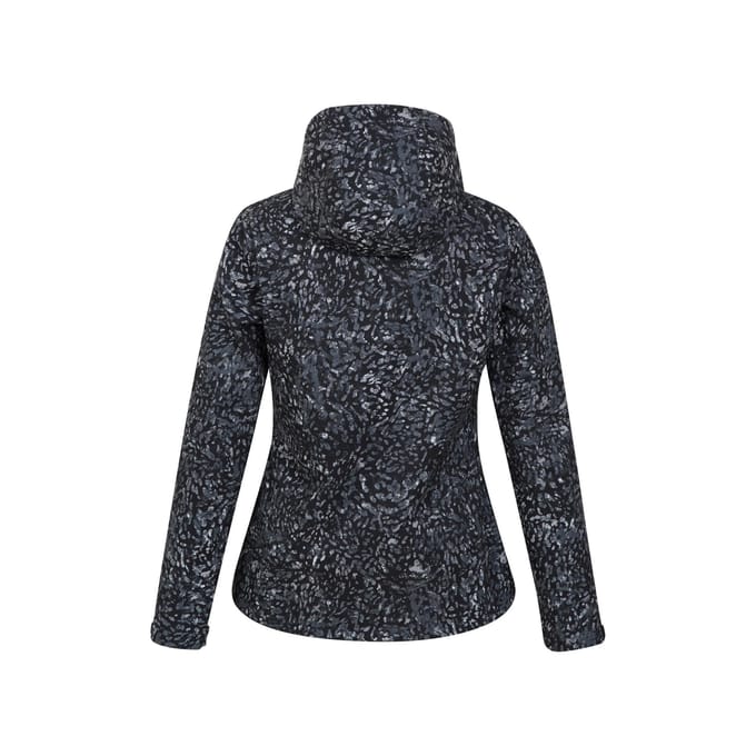 Mountain Warehouse Dames/Dames Exodus Waterafstotende Soft Shell jas met dierenprint (Zwart)