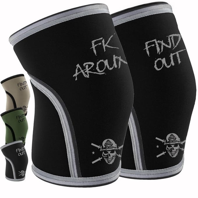 Dikke Kniebanden voor Krachttraining en Squats (7mm) voor Mannen en Vrouwen