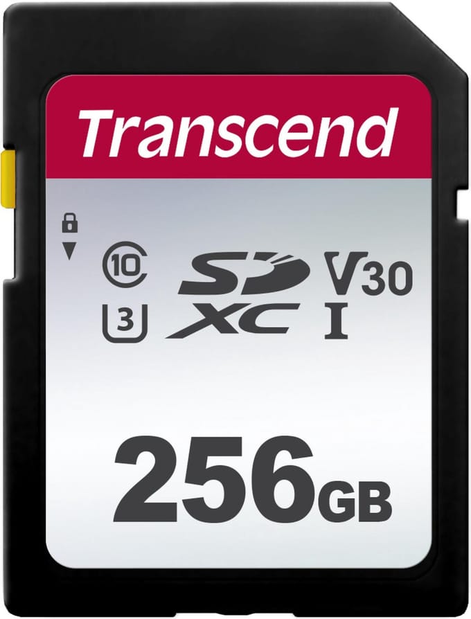 Transcend Premium 300S SDXC-kaart 256 GB Class 10, UHS-I, UHS-Class 3, v30 Video Speed Class