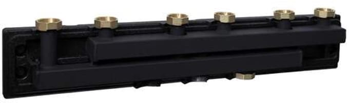 Watts Flowbox verdelerbalk VB25/32, 5 kringen, DN25, excl. muurbeugel
