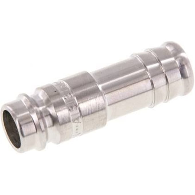RVS 316L DN 10 Luchtkoppeling Insteeknippel 13 mm Slangpilaar