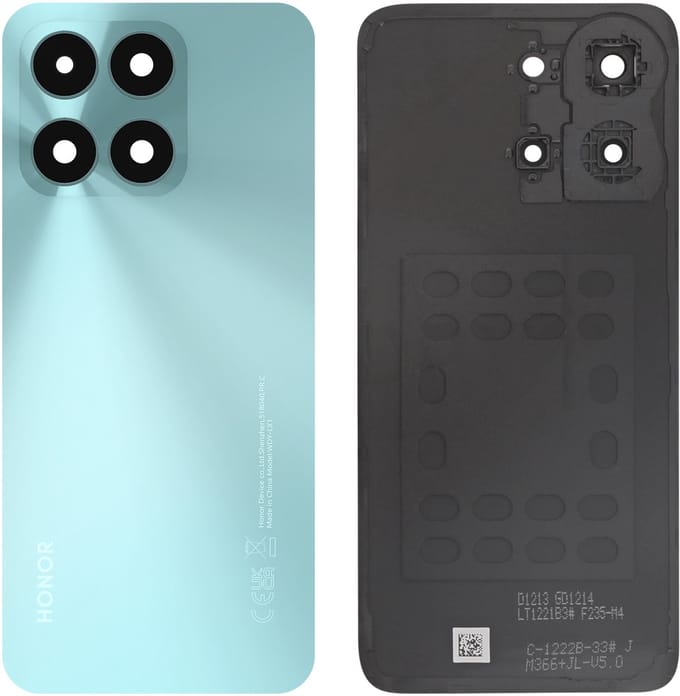 Honor, Originele batterijklep voor Honor X6a met voorgemonteerde lijm, Turquoise
