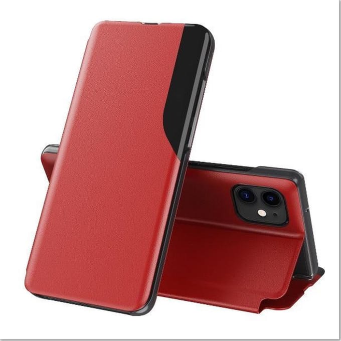View Window Flip Cover met Magneetsluiting voor iPhone 11 - Rood