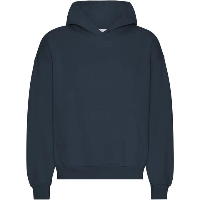 Oversized sweatshirt met capuchon Colorful Standard Organic Navy Blue
