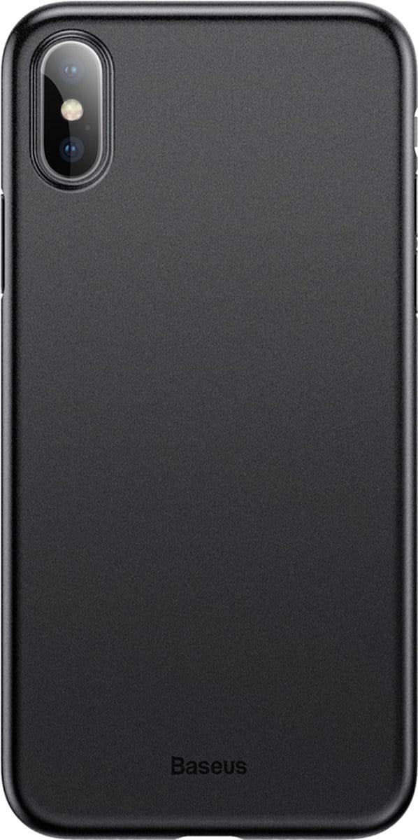 Baseus Wing geschikt voor iPhone X XS case Ultra dun Lichtgewicht - Zwart