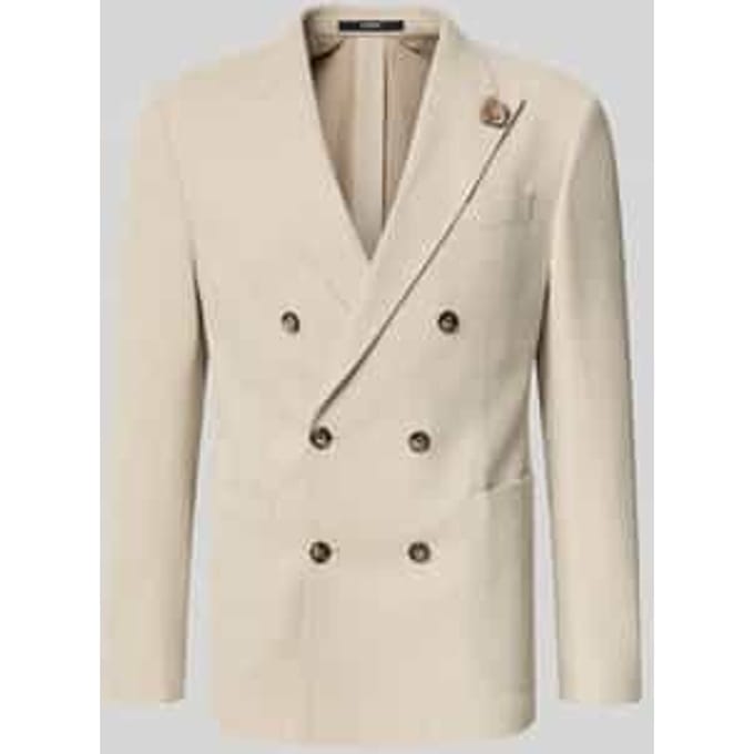 Slim fit colbert van mix van katoen en scheerwol model 'Heazy'