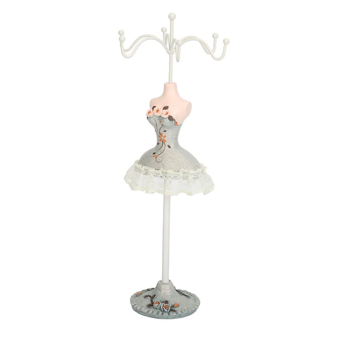 Model Jurk Sieraden Display Standaard Oorbellen Ketting Haken om op te hangen Stabiele Basis Mannequin Ketting 6 white