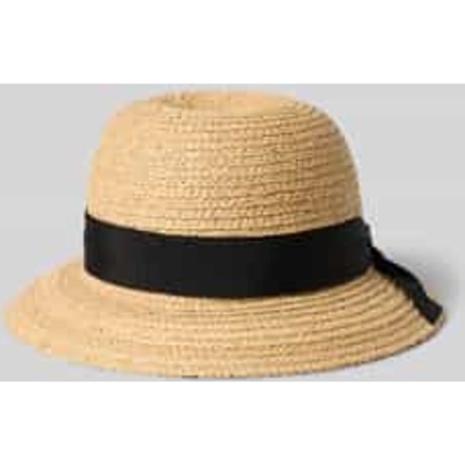 Strohoed in klokvorm model 'Raffia'
