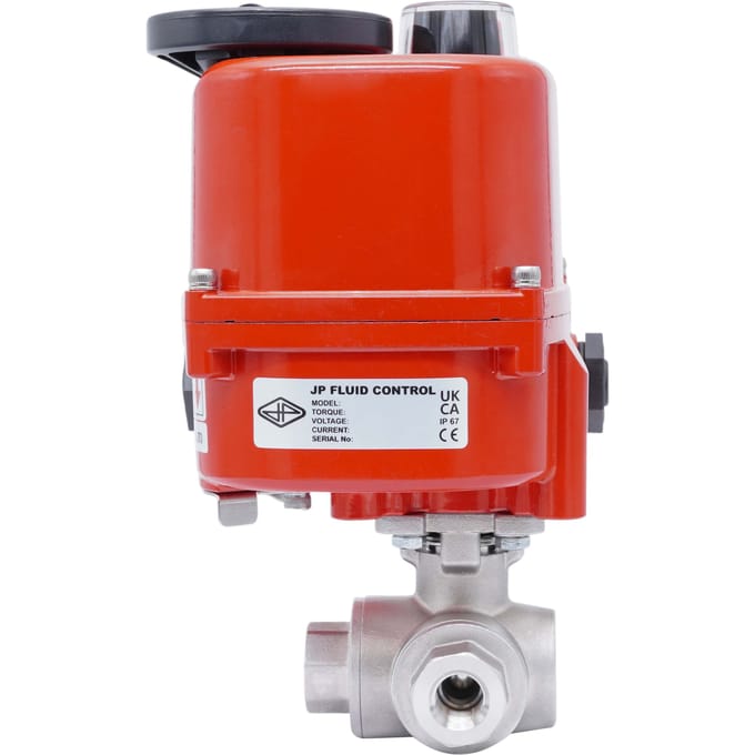 Rp 3/8'' T-Port 3-Weg RVS Modulerende Elektrische Kogelkraan 24 V AC/DC