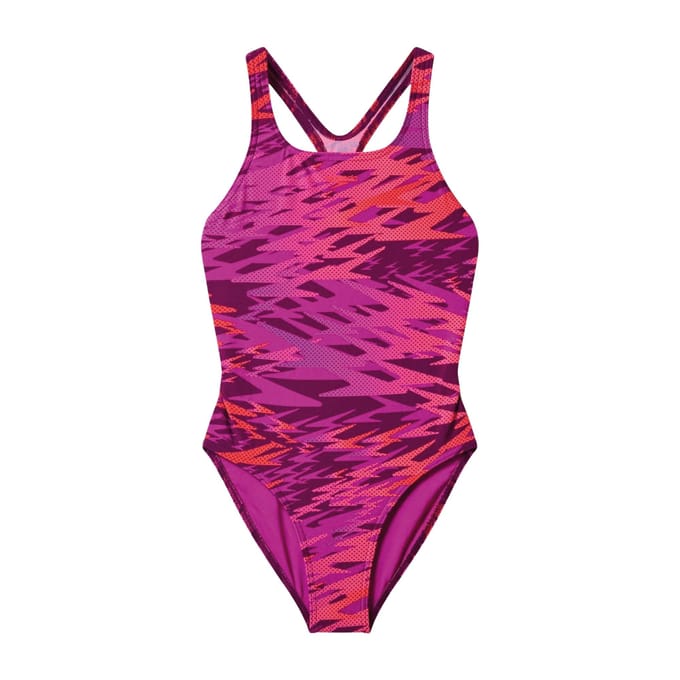 Speedo Hyperboom Allover Print Medalist Badpak Meisjes