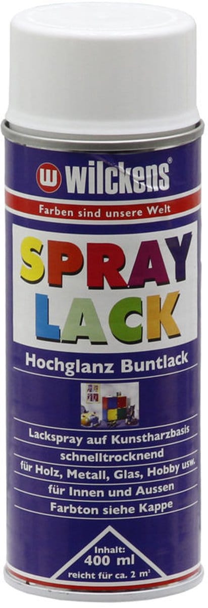 Wilckens Nopolux Granit Serie - Sprayverf - RAL 9010 Wit - 400 ml - Deklak - Duurzaam