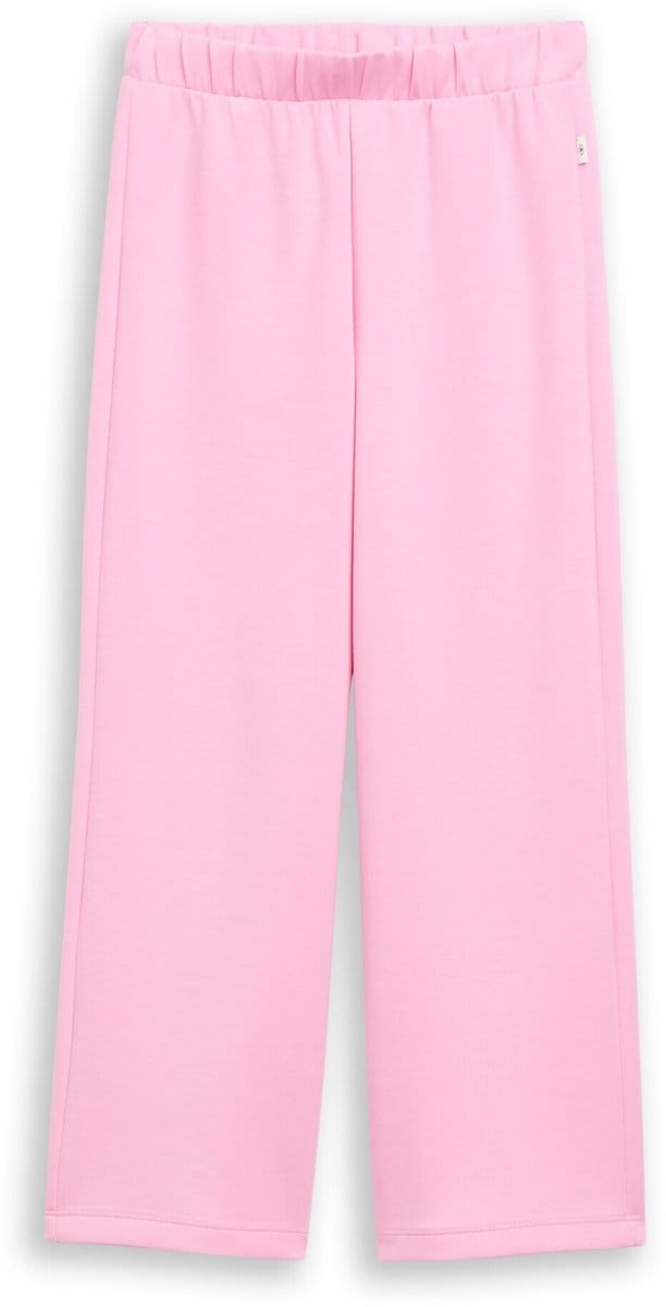 Tom Tailor - Wide leg scuba broek - Maat 110 - lovely pink
