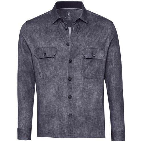 Desoto Overshirt Denim Spark Donkerblauw (navy) - Maat XXL - Heren
