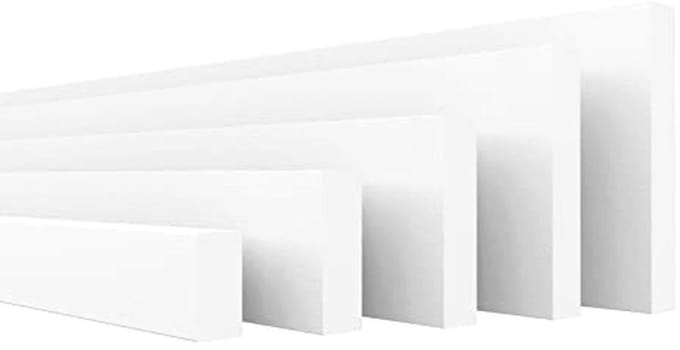 Platte lijsten van XPS-piepschuim voor wand- en plafondafwerking - 30,6 meter