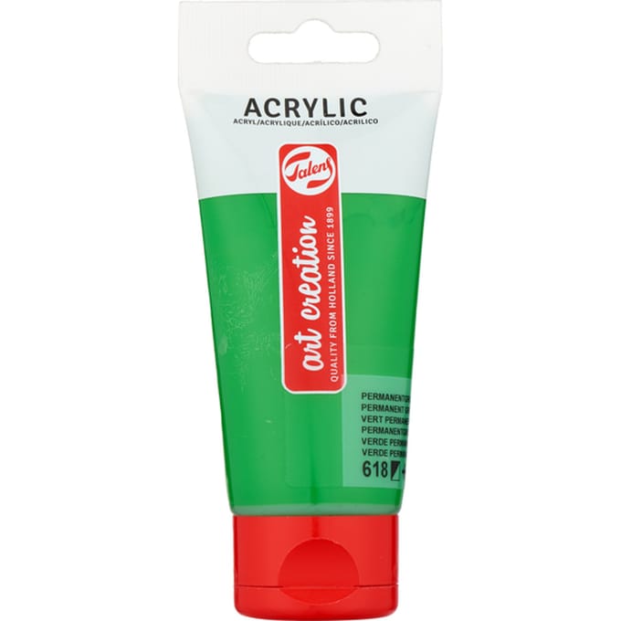 Acrylverf Talens Art Creation 618 permanentgroen licht tube à 75ml