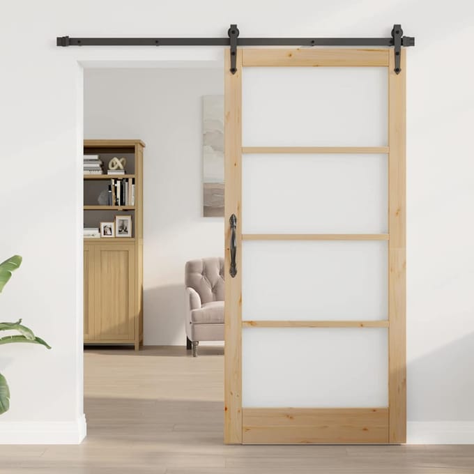 vidaXL - Interne - Deur - ORKDAL - Bruin - 93 - x - 202 - cm