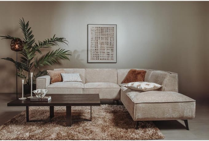 Tower Living Leeds 2 5-AL + Ottoman R - Touch 102 Beige