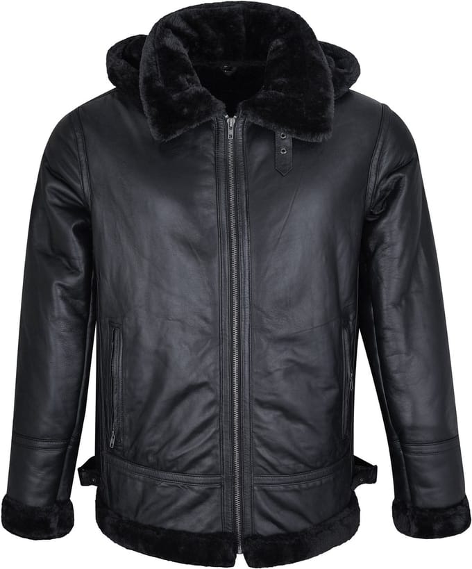Urban 5884® - Jas - Lammy - Lams Leer - Zwart - Maat M