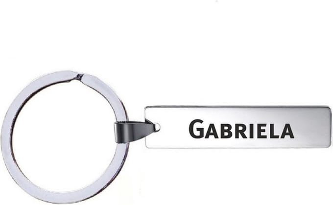 Sleutelhanger Met Naam - Gabriela - RVS