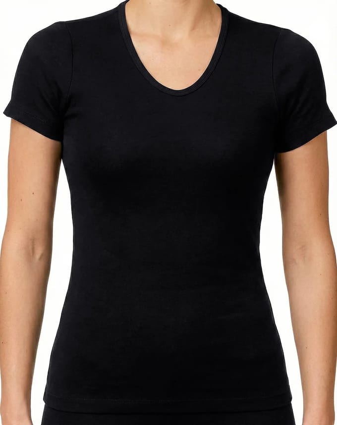 Beeren dames thermo shirt Korte mouw zwart maat S