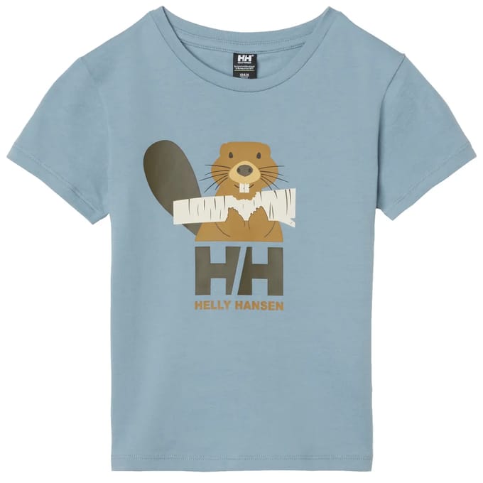 Helly Hansen Graphic K T-shirt Met Korte Mouwen Blauw 24 Months Kinderen