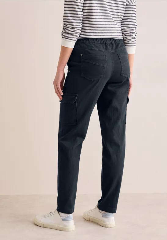 Cargo broek in een gewassen look