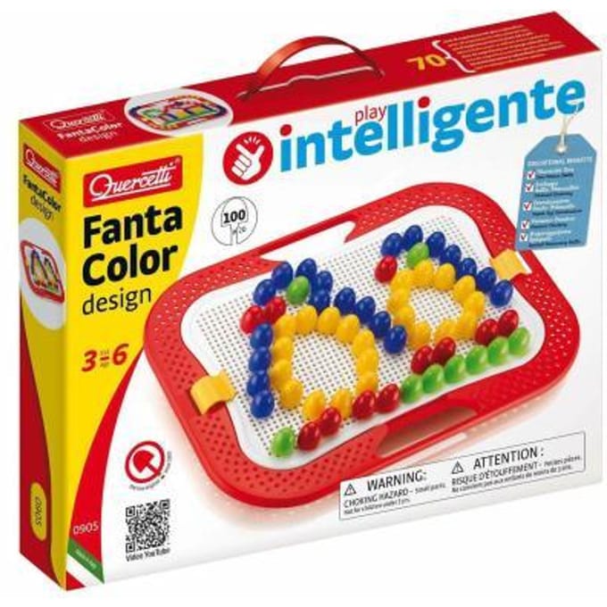 Quercetti FantaColor peg mosaic - ø 20 mm 100 pieces - SPEC