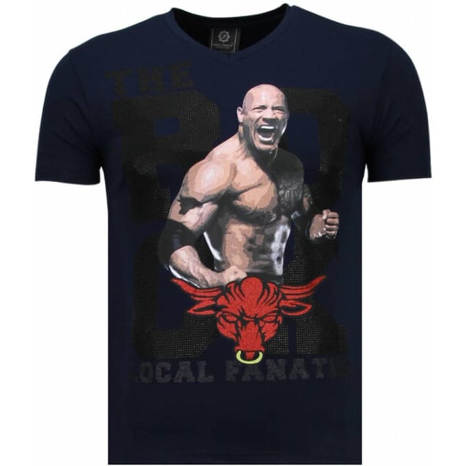 Local Fanatic The rock rhinestone t-shirt