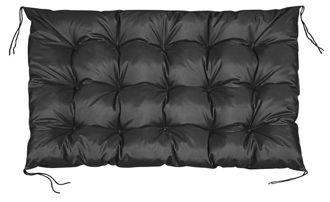 Tuinkussen 120x80 cm voor palletbank waterdicht zwart