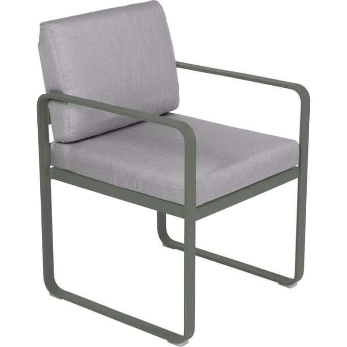 Fermob BELLEVIE fauteuil voor de eethoek - 48 rozemarijn mat - 79 Flanelgrijs