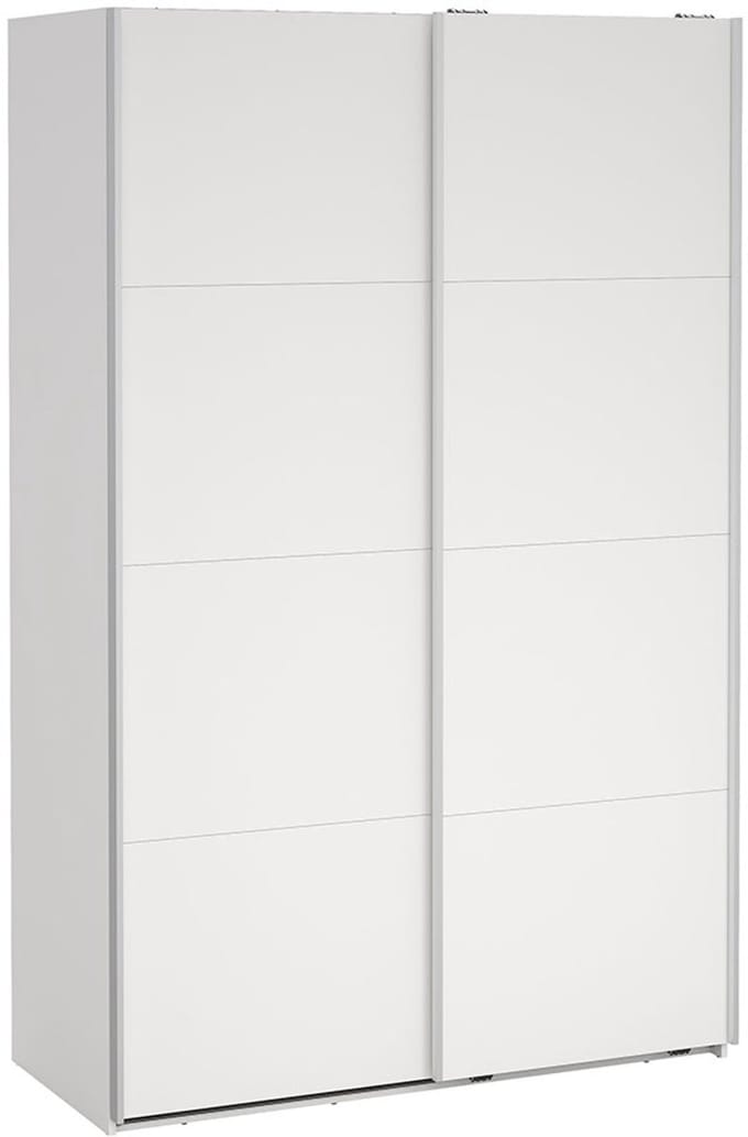 Bergamo schuifdeurkast 2 deuren 140x220cm wit.