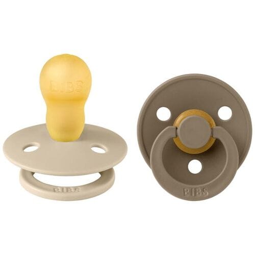 BiBS - Colour Pacifier - Stage 2 Fopspeen - 6+ maanden - 2 stuks - Ivory / Dark oak