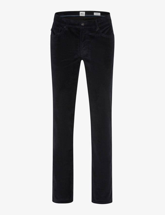 straight fit corduroy broek van katoenmix model 'Mythos Flex Cord'