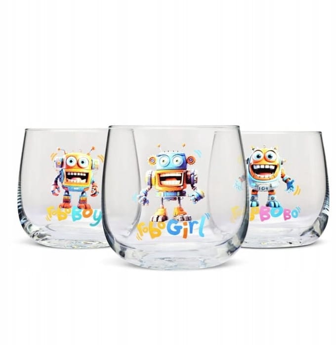 Krosno RoboFamily Kinderglazen - 3 st