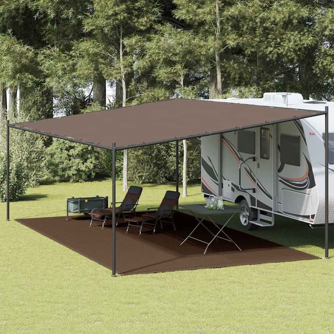vidaXL - Tenttapijt - 400x600 - cm - bruin