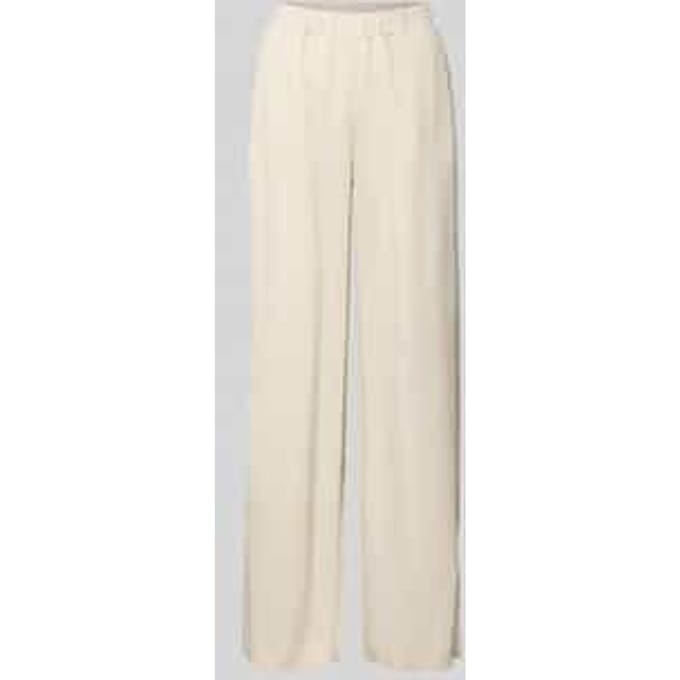 wide fit stoffen broek van viscosemix model 'Mucia'